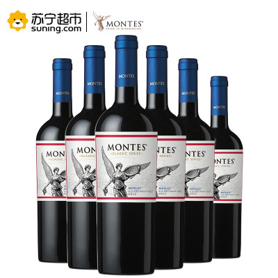 《【 苏宁易购 】蒙特斯经典系列梅洛红葡萄酒*6 ￥299.00》
