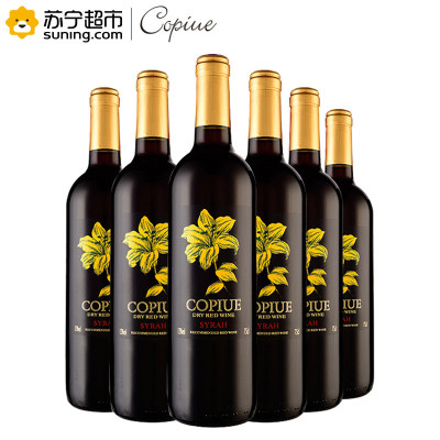 《【 苏宁易购 】柯碧韦（Copiue）西拉干红葡萄酒*6  ￥49.00》