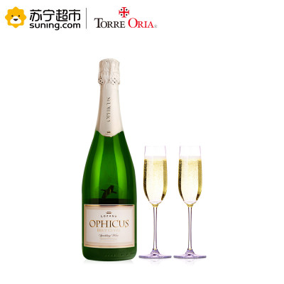 《【 苏宁易购 】灰燕百露香白起泡葡萄酒+香槟杯 ￥36.10》