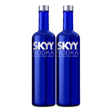 《【 京东商城 】深蓝SKYY vodka伏特加酒 750ml 2瓶 ￥57.60》