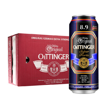 《【 京东自营 】奥丁格（OETTINGER）8.9特度啤酒 500ml*24听 ￥74.00》