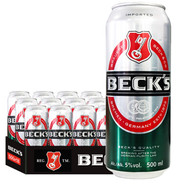 《【 京东自营 】贝克（Beck's）啤酒 500ml*24听 ￥73.00》