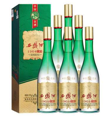 《【苏宁自营】西凤酒 55度 绿瓶1964 凤香珍藏版礼盒 6瓶 super602元（双重优惠）》
