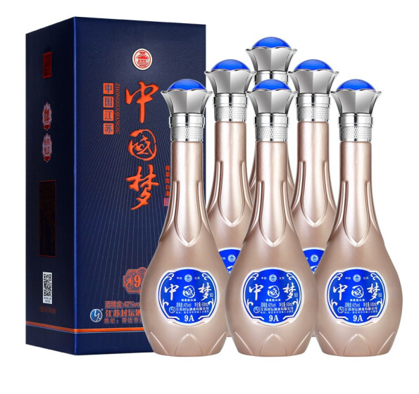 《【京东】洋河镇中国梦 42度礼盒装 500ml*6瓶 109元（双重优惠）》
