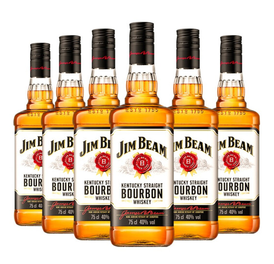 《【京东】金宾 波本（Jim Beam）威士忌 750ml*6 360元（需用券）》